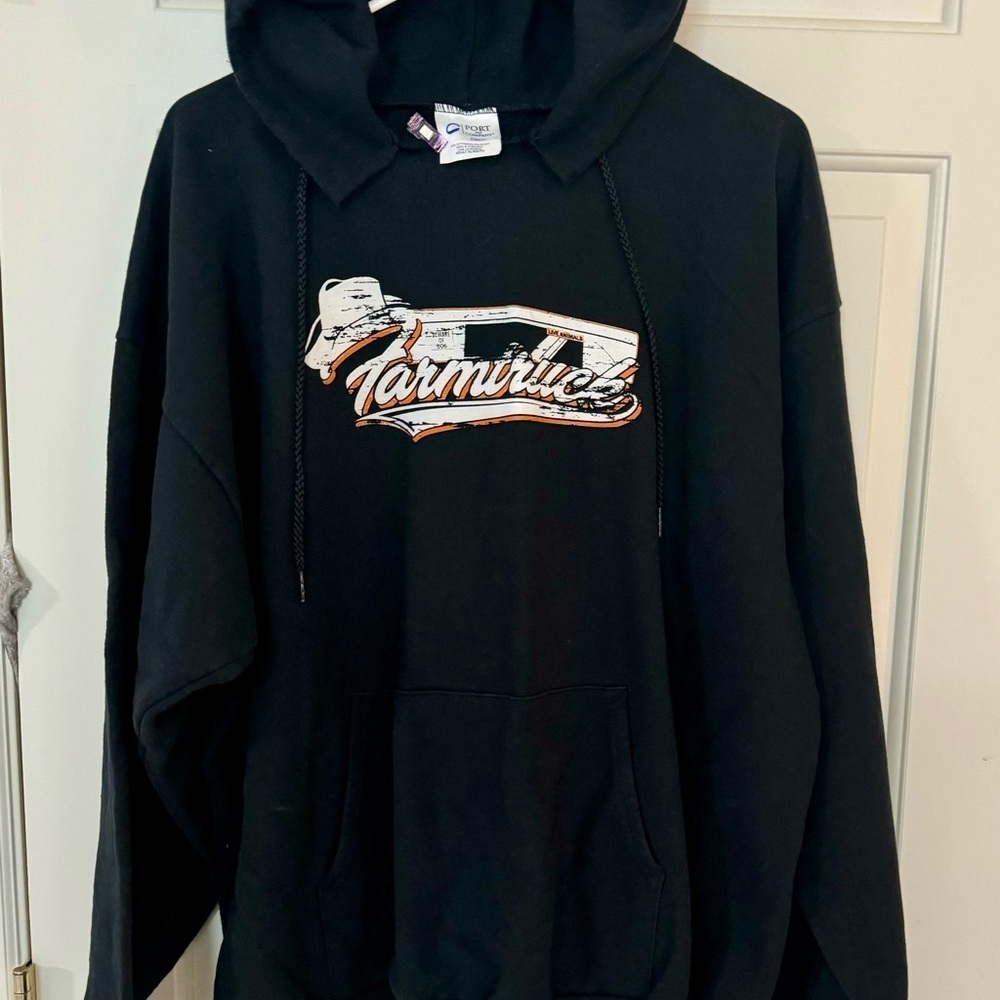 Port & Company Black Farmtruck XL Hoodie - Picture 2 of 3